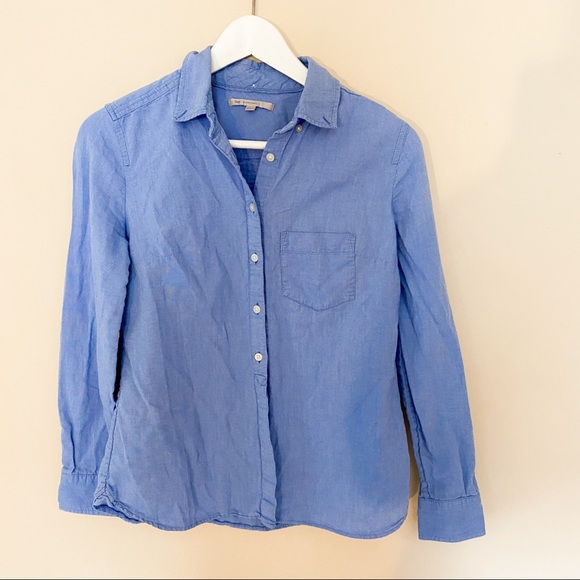 Gap Blue Collared Button Up - Picture 2 of 5